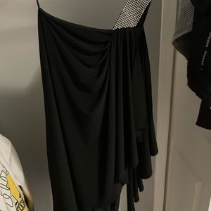 One shoulder sequin dress